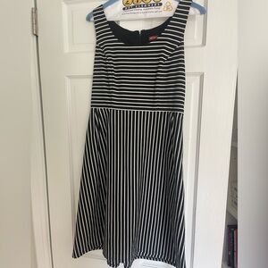 Black & white striped dress